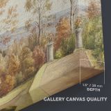 Terrace at Wentworth Castle canvas texture and wrapped edge closeup