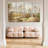 Terrace at Wentworth Castle canvas wall art in room setting 5