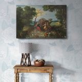 Landscape with Allegories of the Four Elements canvas wall art in room setting 7