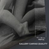 Marilyn Monroe Reclining Black and White Portrait canvas texture and wrapped edge closeup