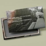 Marilyn Monroe New York Balcony Quote canvas front and rear frame view