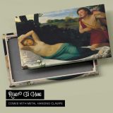 Cupid and Psyche canvas front and rear frame view