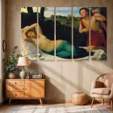 Cupid and Psyche canvas wall art in room setting 6