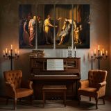 Cleombrotus Ordered into Banishment by Leonidas II King of Sparta canvas wall art in room setting 5