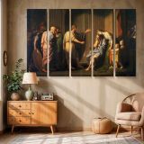 Cleombrotus Ordered into Banishment by Leonidas II King of Sparta canvas wall art in room setting 6