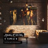 Pylades and Orestes Brought as Victims before Iphigenia canvas wall art in room setting 4