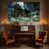 The Deluge canvas wall art in room setting 5