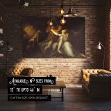 Percival Delivering Belisane from the Enchantment of Urma canvas wall art in room setting 4
