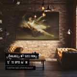 Ariel on a Bats Back canvas wall art in room setting 4