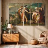 King Lear Weeping over the Dead Body of Cordelia canvas wall art in room setting 6