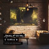 Gordale Scar canvas wall art in room setting 4