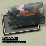 The Great Day of His Wrath canvas front and rear frame view