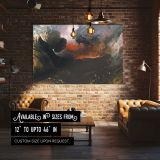 The Great Day of His Wrath canvas wall art in room setting 4