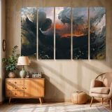 The Great Day of His Wrath canvas wall art in room setting 6