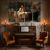 The Lady of Shalott canvas wall art in room setting 5