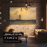 Fishing upon the Blythe Sand canvas wall art in room setting 4