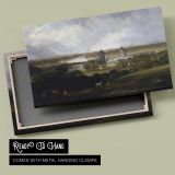 London from Greenwich Park canvas front and rear frame view