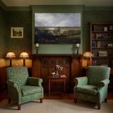 London from Greenwich Park canvas wall art in room setting 7