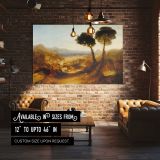 The Bay of Baiae with Apollo and the Sibyl canvas wall art in room setting 4
