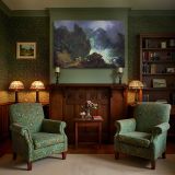 An Avalanche in the Alps canvas wall art in room setting 7
