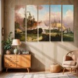 The Battle of Camperdown canvas wall art in room setting 6