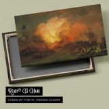 The Battle of the Nile canvas front and rear frame view