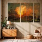 The Battle of the Nile canvas wall art in room setting 6