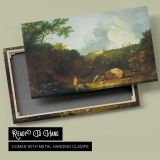 Distant View of Maecenas Villa Tivoli canvas front and rear frame view