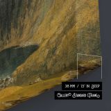 Llyn y Cau Cader Idris canvas texture and wrapped edge closeup