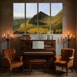 Llyn y Cau Cader Idris canvas wall art in room setting 5