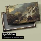 Meleager and Atalanta canvas front and rear frame view