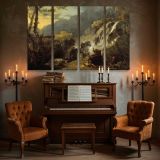Meleager and Atalanta canvas wall art in room setting 5