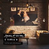 Mrs James Wyatt and Her Daughter Sarah canvas wall art in room setting 4