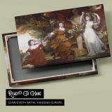 Three Ladies Adorning a Term of Hymen canvas front and rear frame view