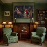 The Meeting of Dido and Aeneas canvas wall art in room setting 7