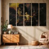 Satan Sin and Death canvas wall art in room setting 6