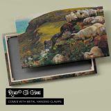 Our English Coasts Strayed Sheep canvas front and rear frame view