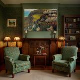 Our English Coasts Strayed Sheep canvas wall art in room setting 7