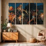 The Triumph of the Innocents canvas wall art in room setting 6