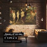 Classical Figures in a Mythological Garden canvas wall art in room setting 4
