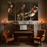 Classical Musicians and an Open Music Book canvas wall art in room setting 5
