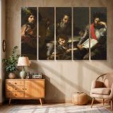 Classical Musicians and an Open Music Book canvas wall art in room setting 6