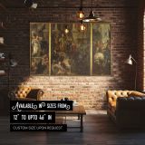 Classical Procession in an Ornate Palace canvas wall art in room setting 4