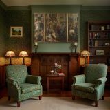 Classical Procession in an Ornate Palace canvas wall art in room setting 7
