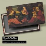 Madonna and Child with Saints canvas front and rear frame view