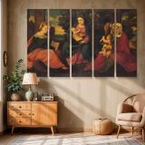 Madonna and Child with Saints canvas wall art in room setting 6
