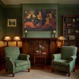 Madonna and Child with Saints canvas wall art in room setting 7