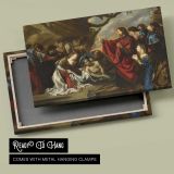 Christ and the Crowd beneath a Tree canvas front and rear frame view