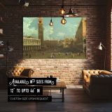 Venice Saint Marks Square canvas wall art in room setting 4