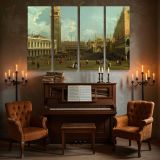 Venice Saint Marks Square canvas wall art in room setting 5